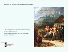 Tablet Screenshot of greatirishfamine.ie